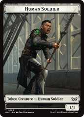 Human Soldier // Scarecrow Double-Sided Token [Duskmourn: House of Horror Commander Tokens] | Gear Gaming Fayetteville