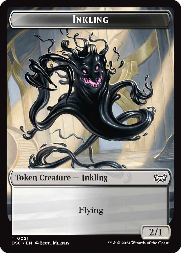 Inkling // Scarecrow Double-Sided Token [Duskmourn: House of Horror Commander Tokens] | Gear Gaming Fayetteville