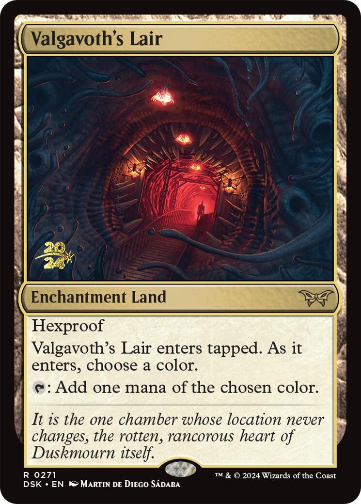 Valgavoth's Lair [Duskmourn: House of Horror Prerelease Promos] | Gear Gaming Fayetteville