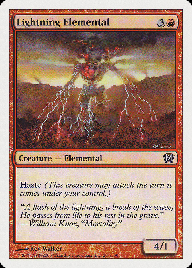 Lightning Elemental [Ninth Edition] | Gear Gaming Fayetteville
