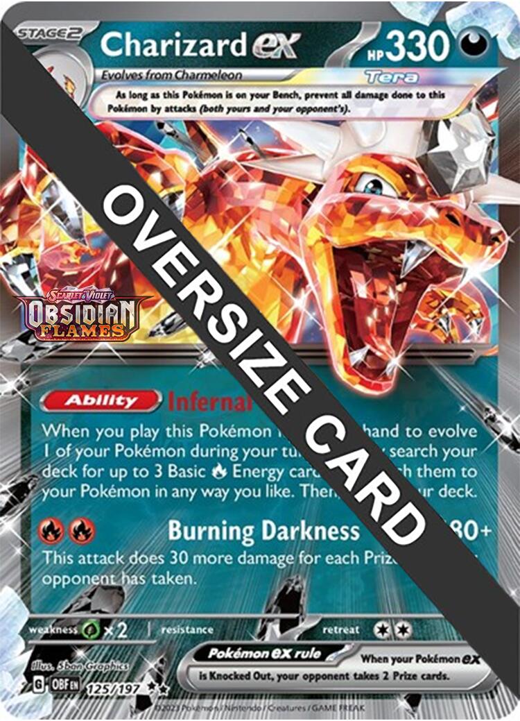 Charizard ex (125/197 - Jumbo Card) [Scarlet & Violet: Obsidian Flames] | Gear Gaming Fayetteville