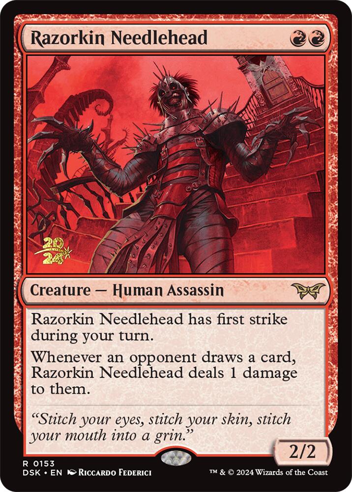 Razorkin Needlehead [Duskmourn: House of Horror Prerelease Promos] | Gear Gaming Fayetteville