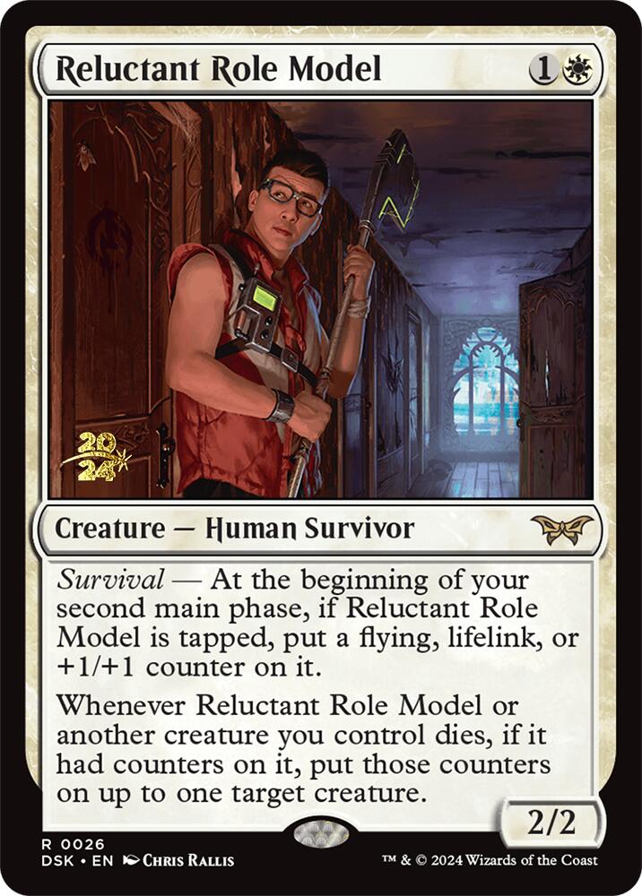 Reluctant Role Model (0026) [Duskmourn: House of Horror Prerelease Promos] | Gear Gaming Fayetteville