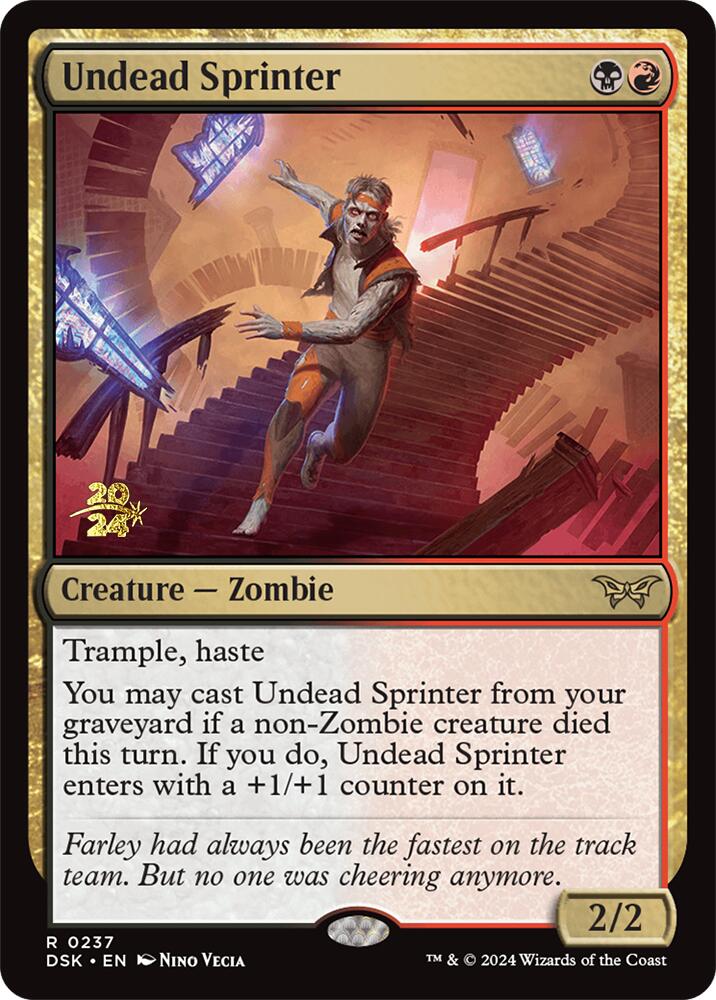 Undead Sprinter [Duskmourn: House of Horror Prerelease Promos] | Gear Gaming Fayetteville