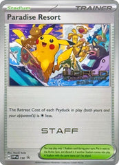 Paradise Resort (150) (World Championships 2024) (Staff) [Scarlet & Violet: Black Star Promos] | Gear Gaming Fayetteville