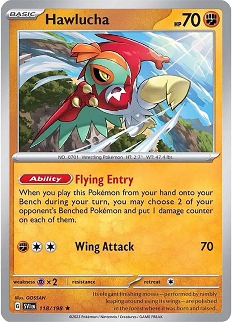 Hawlucha (118/198) (Theme Deck Exclusive) [Scarlet & Violet: Base Set] | Gear Gaming Fayetteville