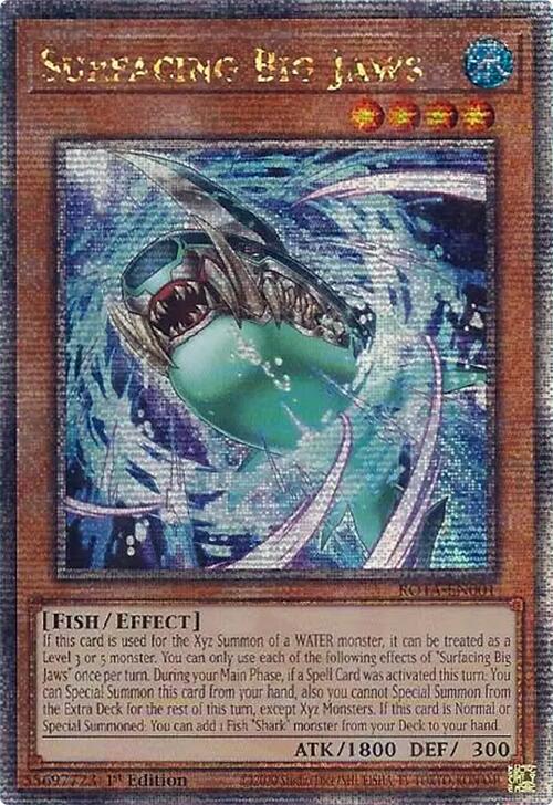 Surfacing Big Jaws (Quarter Century Secret Rare) [ROTA-EN001] Quarter Century Secret Rare | Gear Gaming Fayetteville