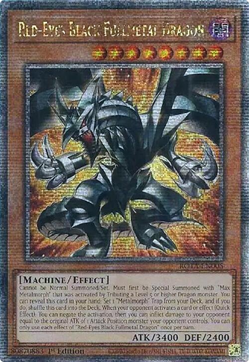 Red-Eyes Black Fullmetal Dragon (Quarter Century Secret Rare) [ROTA-EN005] Quarter Century Secret Rare | Gear Gaming Fayetteville