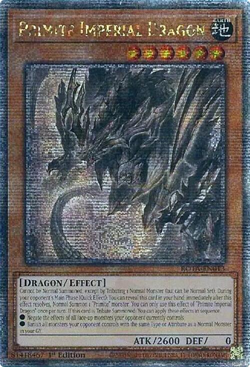 Primite Imperial Dragon (Quarter Century Secret Rare) [ROTA-EN013] Quarter Century Secret Rare | Gear Gaming Fayetteville
