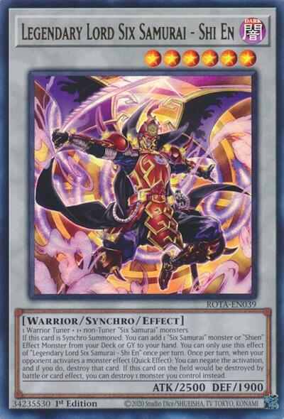 Legendary Lord Six Samurai - Shi En [ROTA-EN039] Ultra Rare | Gear Gaming Fayetteville