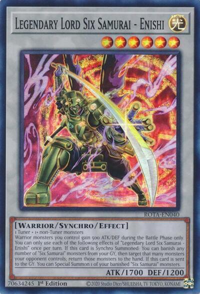 Legendary Lord Six Samurai - Enishi [ROTA-EN040] Super Rare | Gear Gaming Fayetteville