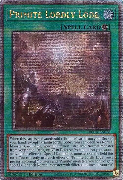 Primite Lordly Lode (Quarter Century Secret Rare) [ROTA-EN058] Quarter Century Secret Rare | Gear Gaming Fayetteville