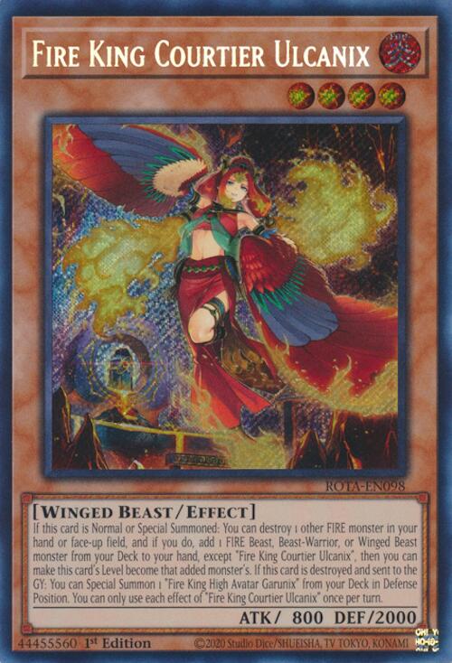 Fire King Courtier Ulcanix [ROTA-EN098] Secret Rare | Gear Gaming Fayetteville