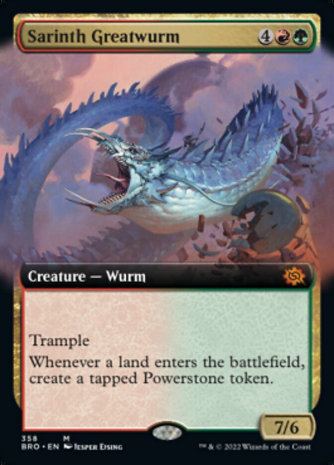 Sarinth Greatwurm (Extended Art) [The Brothers' War] | Gear Gaming Fayetteville