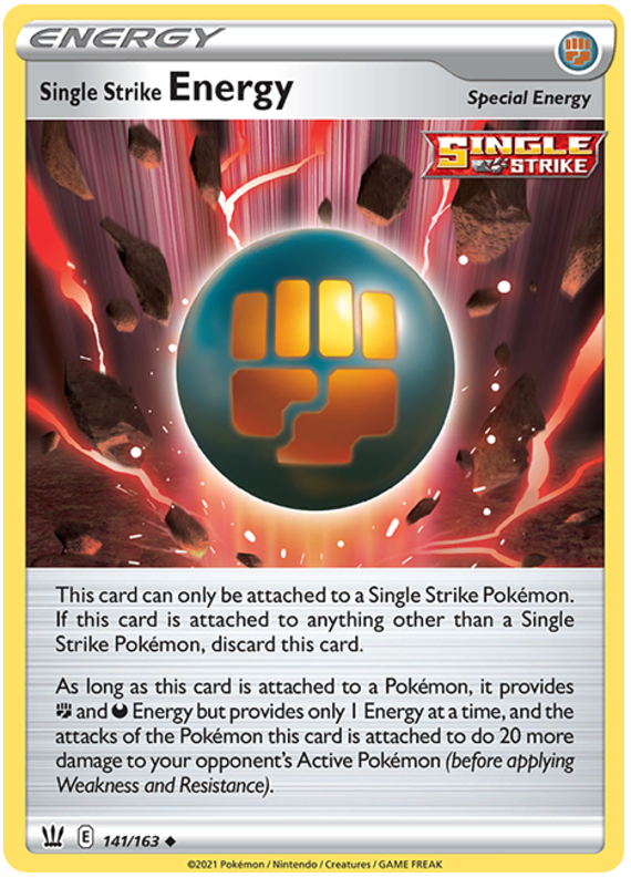 Single Strike Energy (141/163) [Sword & Shield: Battle Styles] | Gear Gaming Fayetteville