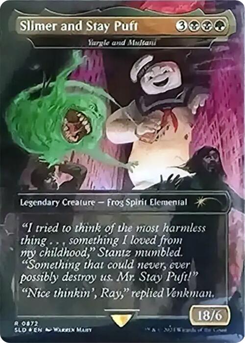 Slimer and Stay Puft - Yargle and Multani (Rainbow Foil) [Secret Lair Drop Series] | Gear Gaming Fayetteville
