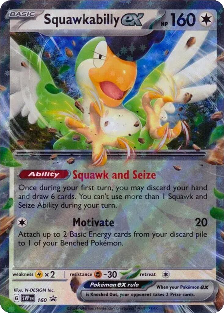 Squawkabilly ex (SVP160) [Scarlet & Violet: Black Star Promos] | Gear Gaming Fayetteville