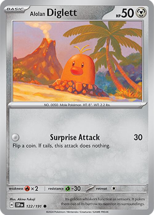 Alolan Diglett (122/191) [Scarlet & Violet: Surging Sparks] | Gear Gaming Fayetteville