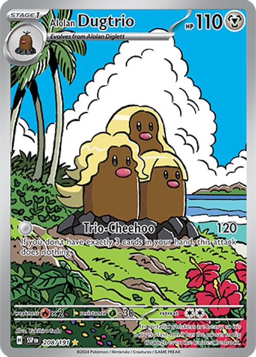 Alolan Dugtrio (208/191) [Scarlet & Violet: Surging Sparks] | Gear Gaming Fayetteville