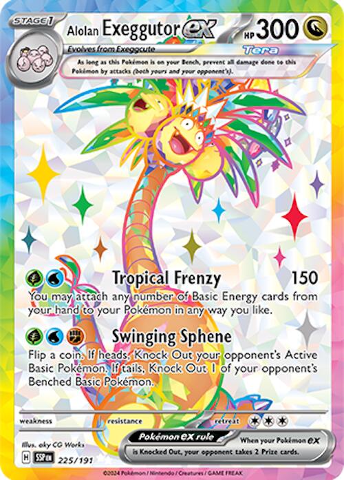 Alolan Exeggutor ex (225/191) [Scarlet & Violet: Surging Sparks] | Gear Gaming Fayetteville