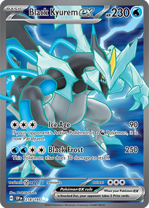 Black Kyurem ex (218/191) [Scarlet & Violet: Surging Sparks] | Gear Gaming Fayetteville