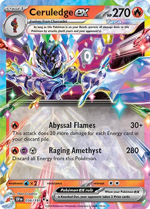 Ceruledge ex (036/191) [Scarlet & Violet: Surging Sparks] | Gear Gaming Fayetteville