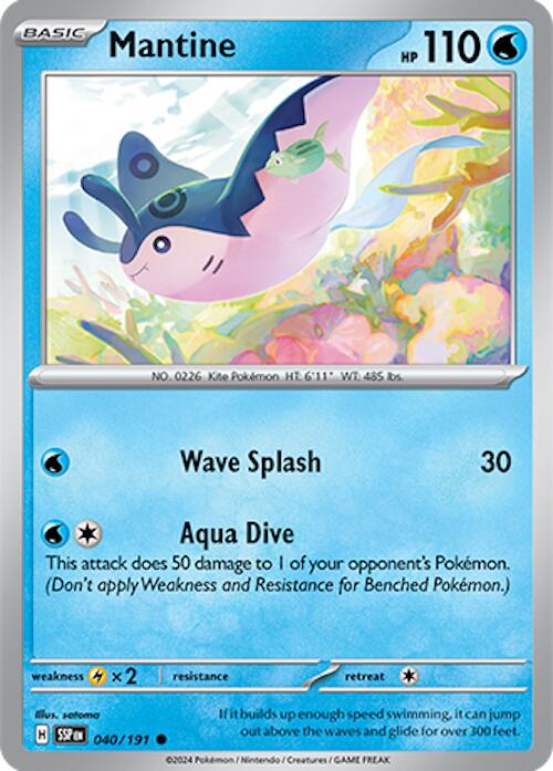 Mantine (040/191) [Scarlet & Violet: Surging Sparks] | Gear Gaming Fayetteville