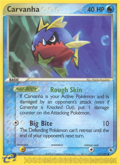 Carvanha (51/109) [EX: Ruby & Sapphire] | Gear Gaming Fayetteville