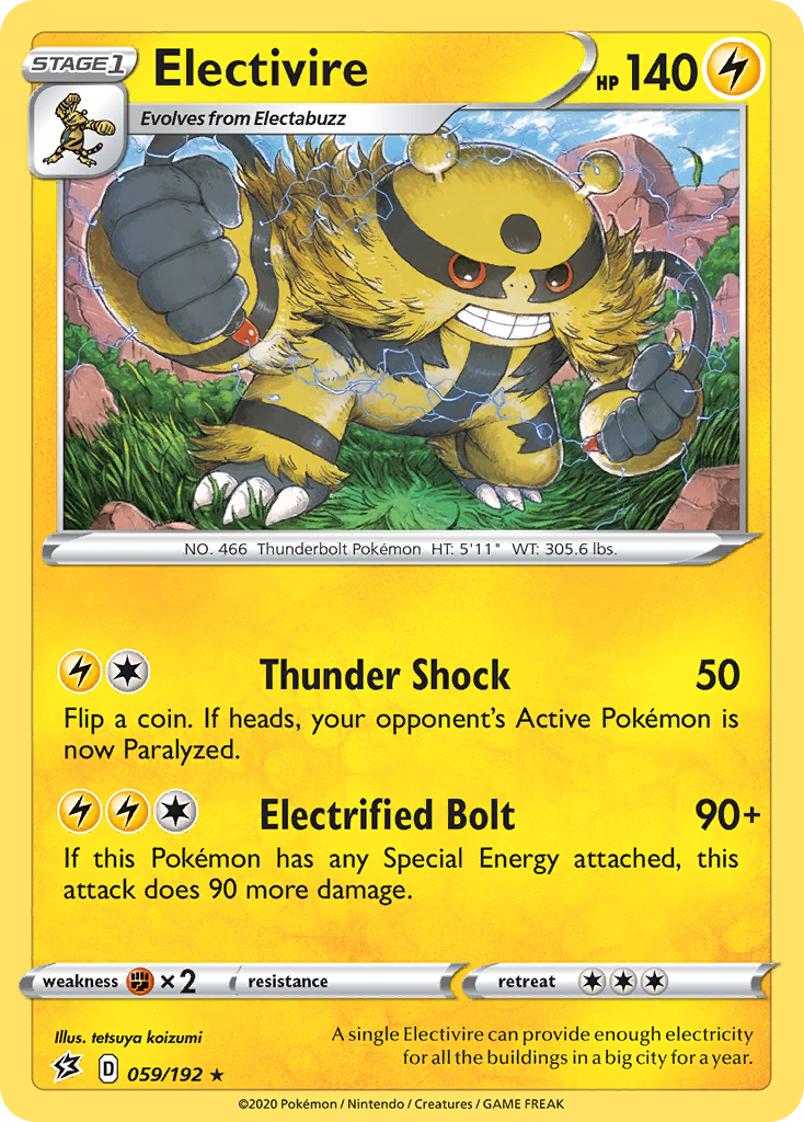 Electivire (059/192) [Sword & Shield: Rebel Clash] | Gear Gaming Fayetteville