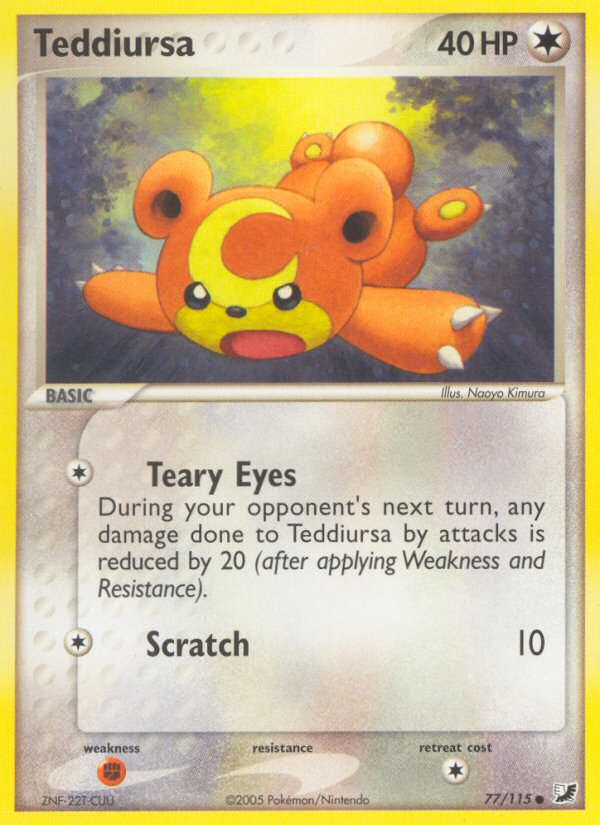 Teddiursa (77/115) [EX: Unseen Forces] | Gear Gaming Fayetteville