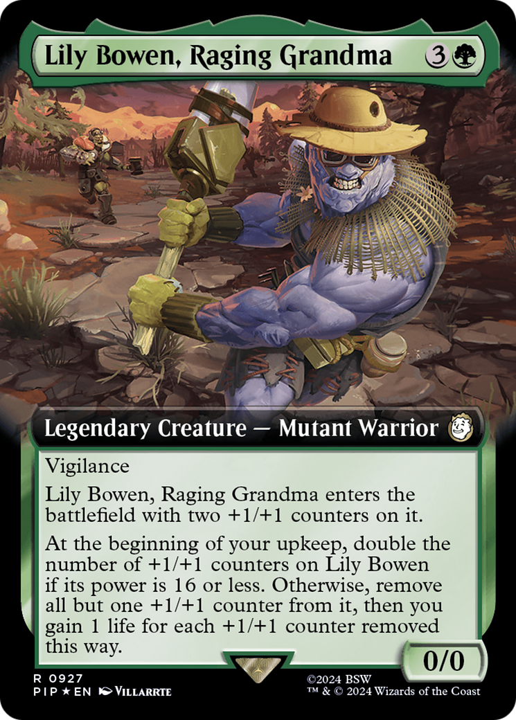 Lily Bowen, Raging Grandma (Extended Art) (Surge Foil) [Fallout] | Gear Gaming Fayetteville