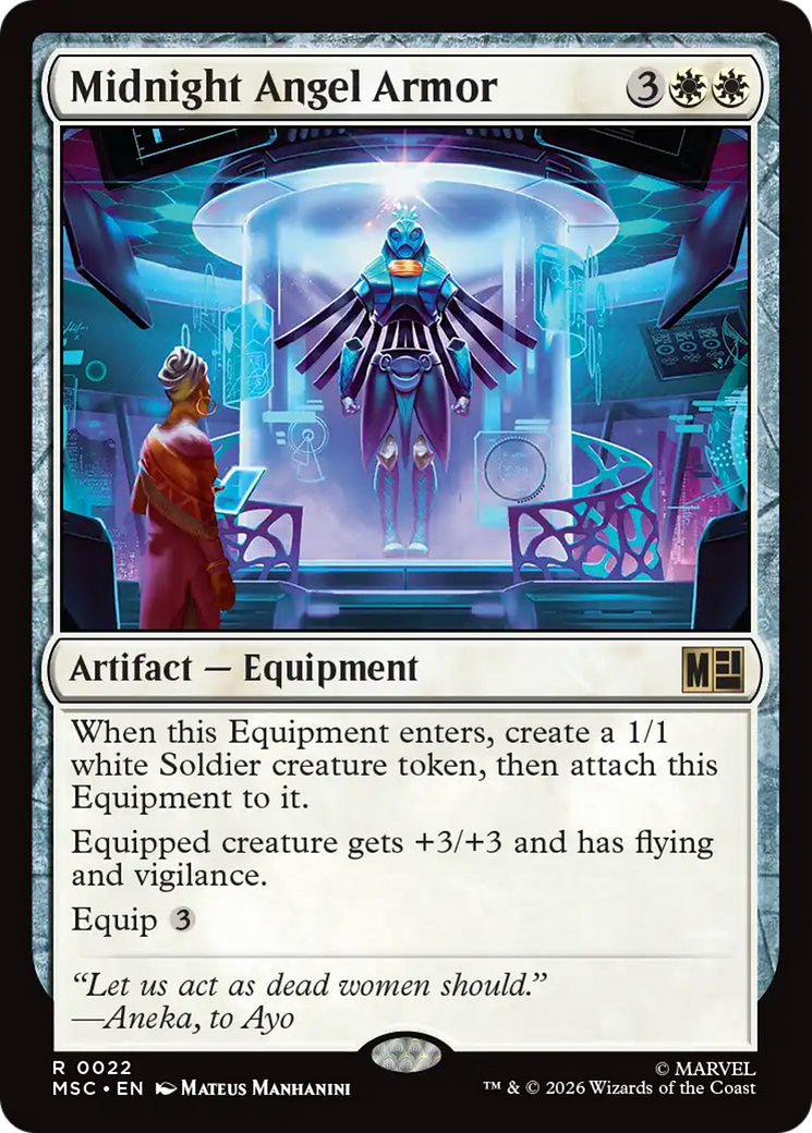 Midnight Angel Armor (Surge Foil) [Marvel Super Heroes Commander] | Gear Gaming Fayetteville