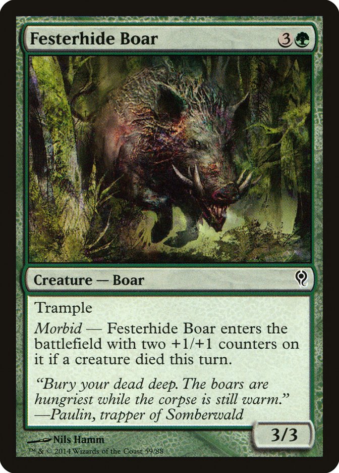 Festerhide Boar [Duel Decks: Jace vs. Vraska] | Gear Gaming Fayetteville