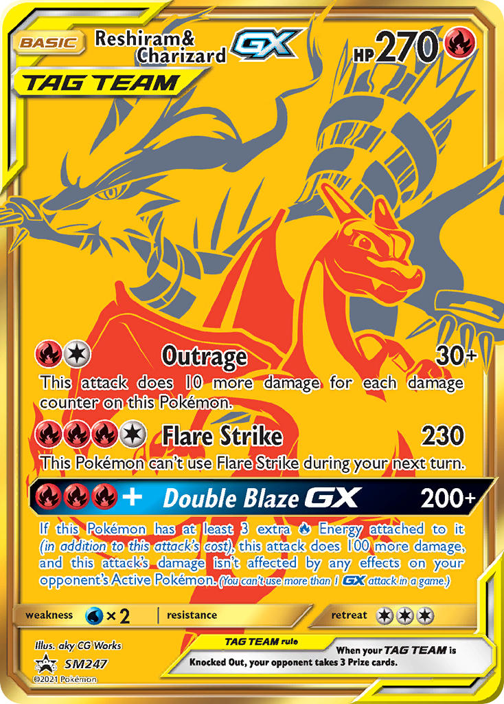 Reshiram & Charizard GX (SM247) (Jumbo Card) [Sun & Moon: Black Star Promos] | Gear Gaming Fayetteville