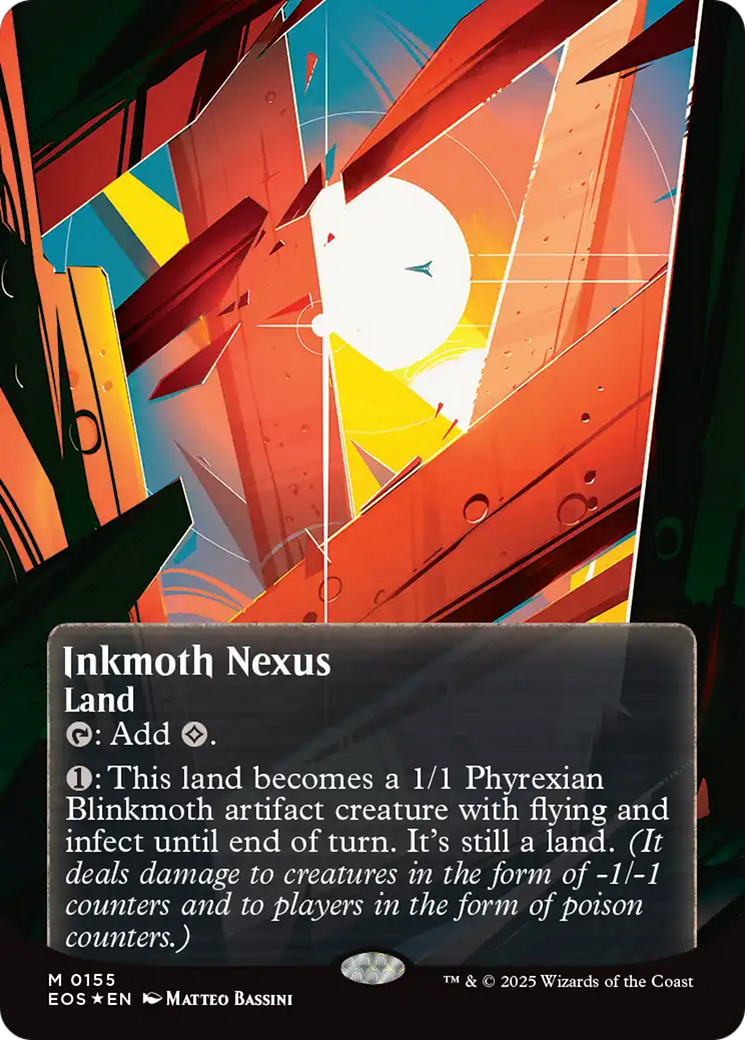 Inkmoth Nexus (0155) (Borderless) (Galaxy Foil) [Edge of Eternities: Stellar Sights] | Gear Gaming Fayetteville