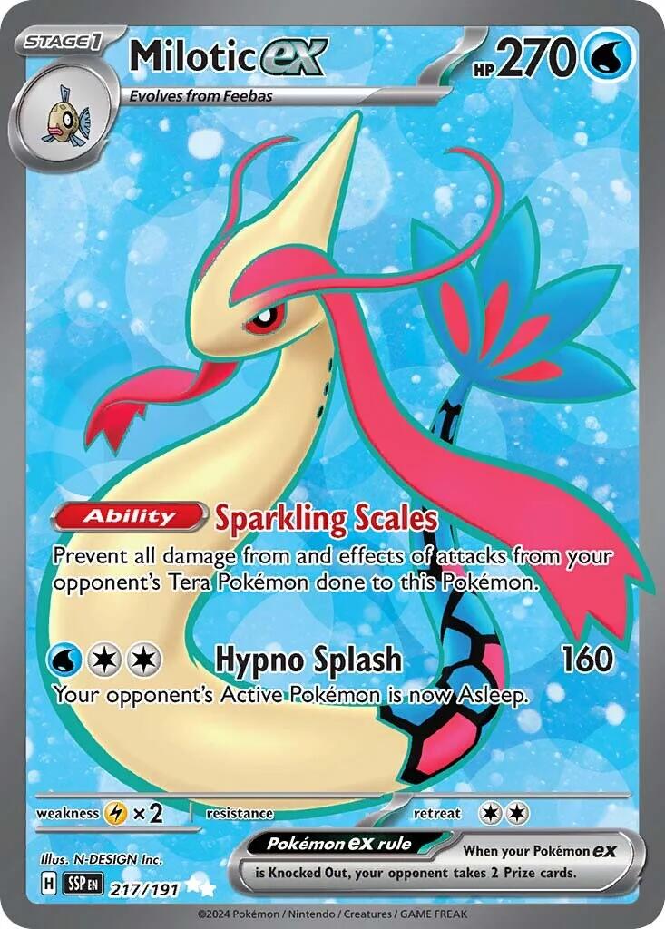 Milotic ex (217/191) [Scarlet & Violet: Surging Sparks] | Gear Gaming Fayetteville