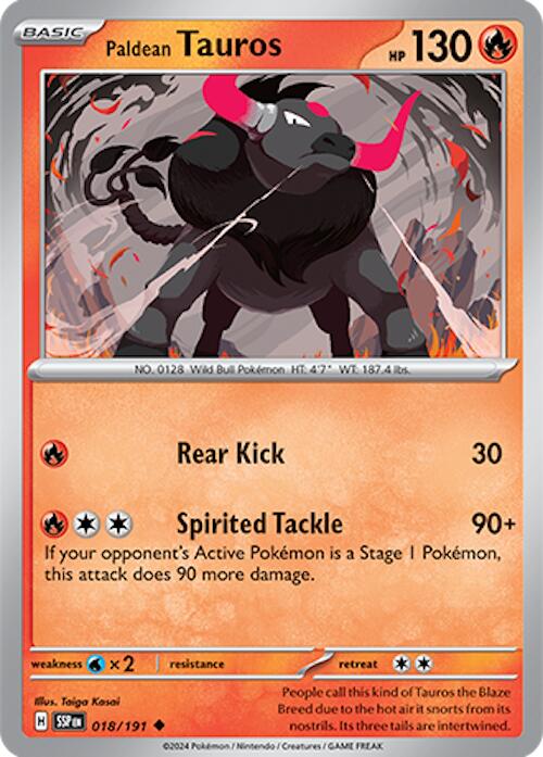 Paldean Tauros (018/191) [Scarlet & Violet: Surging Sparks] | Gear Gaming Fayetteville