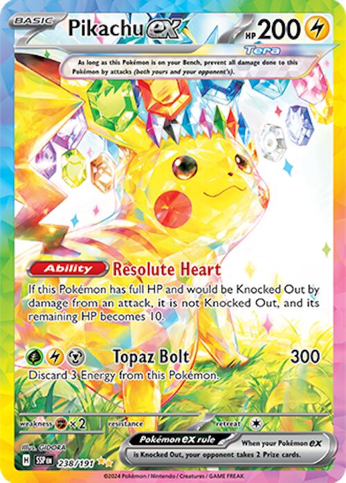 Pikachu ex (238/191) [Scarlet & Violet: Surging Sparks] | Gear Gaming Fayetteville