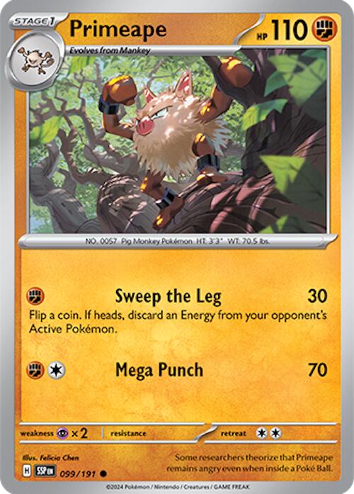 Primeape (099/191) [Scarlet & Violet: Surging Sparks] | Gear Gaming Fayetteville