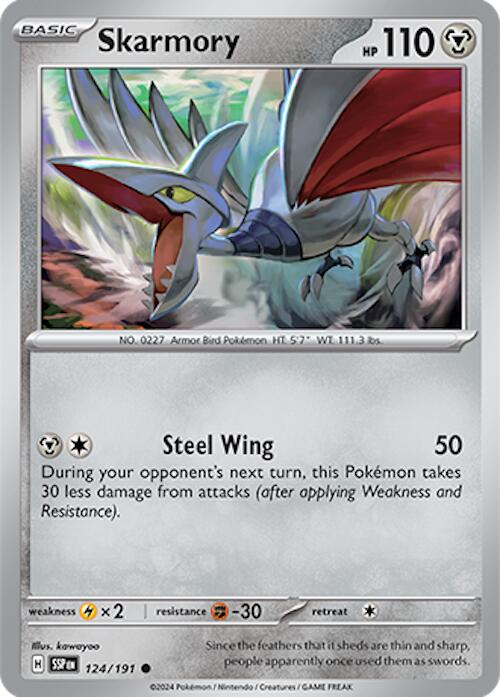 Skarmory (124/191) [Scarlet & Violet: Surging Sparks] | Gear Gaming Fayetteville