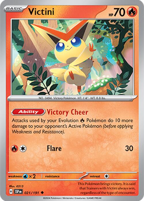 Victini (021/191) [Scarlet & Violet: Surging Sparks] | Gear Gaming Fayetteville