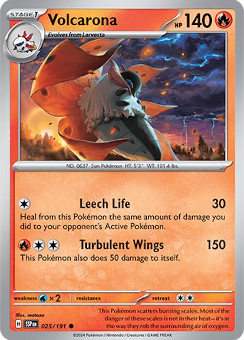 Volcarona (025/191) [Scarlet & Violet: Surging Sparks] | Gear Gaming Fayetteville