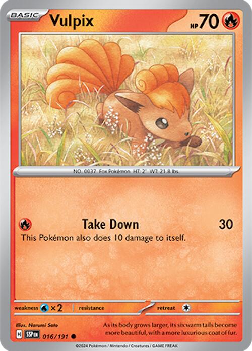 Vulpix (016/191) [Scarlet & Violet: Surging Sparks] | Gear Gaming Fayetteville