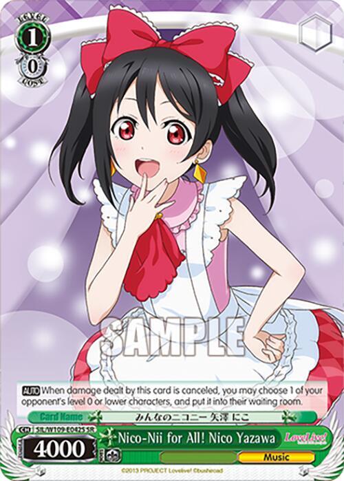 Nico-Nii for All! Nico Yazawa (SR) - [Love Live! School idol festival 2 MIRACLE LIVE!] | Gear Gaming Fayetteville