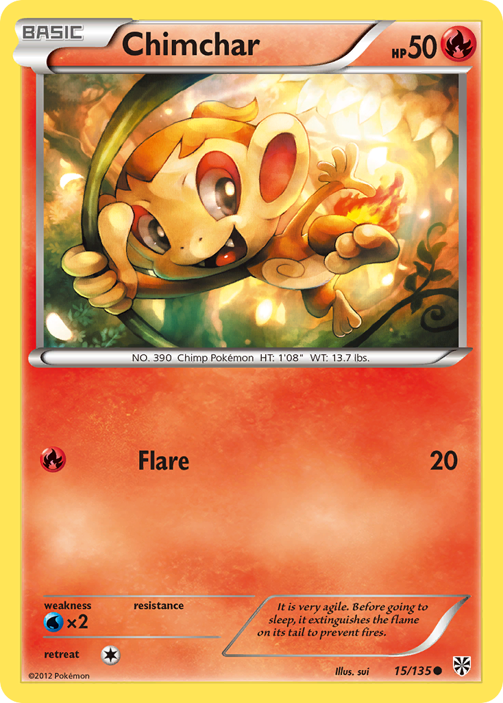 Chimchar (15/135) [Black & White: Plasma Storm] | Gear Gaming Fayetteville