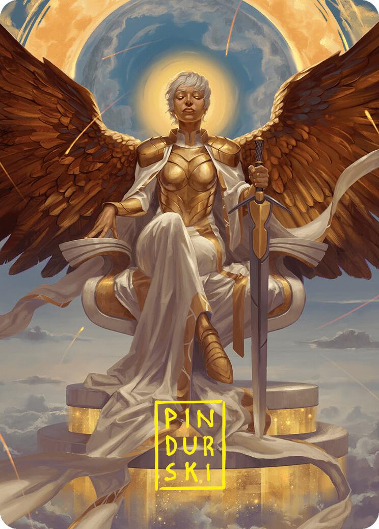Herald of Eternal Dawn Art Card (27/54) (Gold-Stamped Signature) [Foundations Art Series] | Gear Gaming Fayetteville