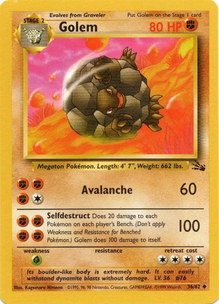 Golem (36/62) [Fossil Unlimited] | Gear Gaming Fayetteville