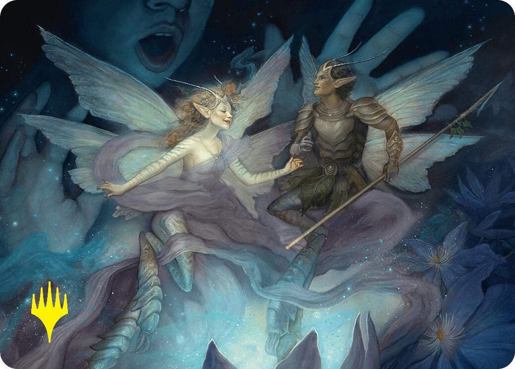 Faebloom Trick Art Card (6/54) (Gold-Stamped Signature) [Foundations Art Series] | Gear Gaming Fayetteville