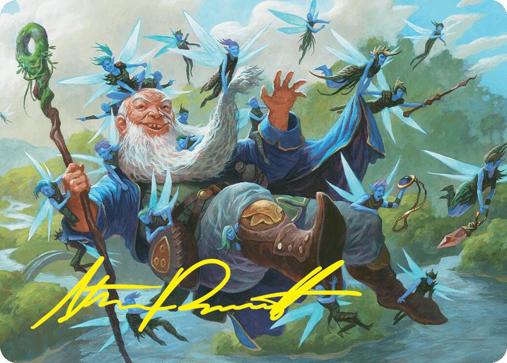 Mischievous Mystic Art Card (7/54) (Gold-Stamped Signature) [Foundations Art Series] | Gear Gaming Fayetteville