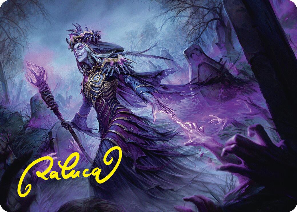 Zul Ashur, Lich Lord Art Card (10/54) (Gold-Stamped Signature) [Foundations Art Series] | Gear Gaming Fayetteville